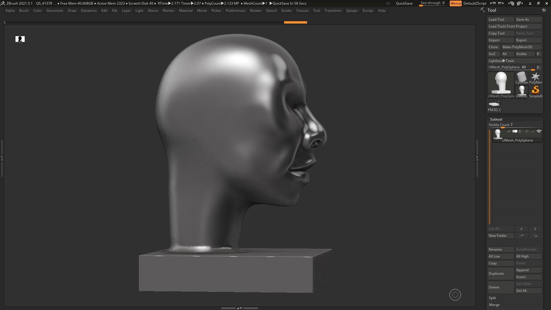 human head modern sculpture 3d print model 101 3D print model_7