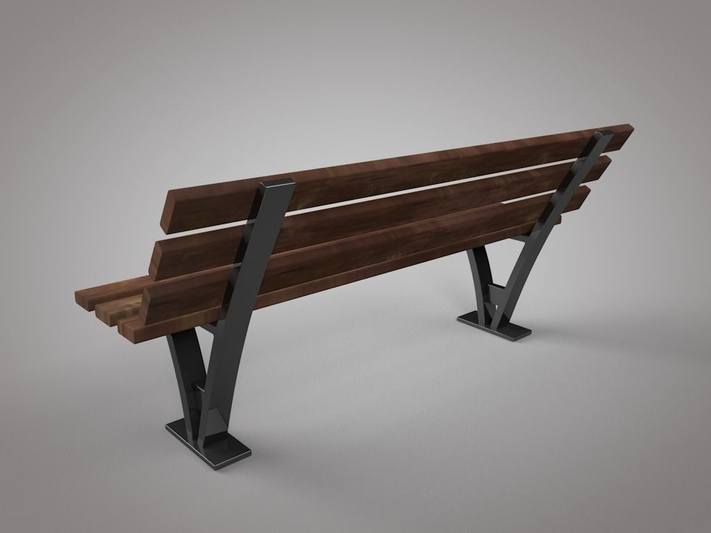 Garden chair 3D model_3