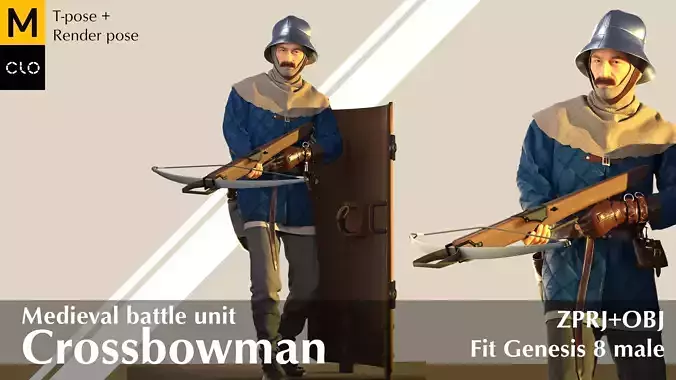 Medieval crossbowman