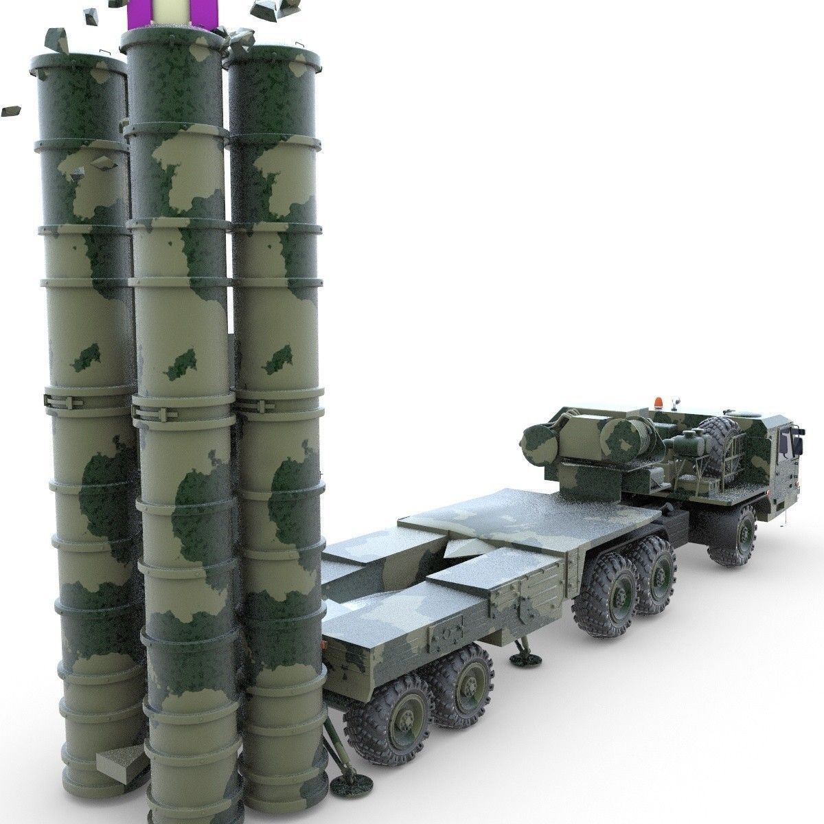 Antey collection military missile 3D model_9