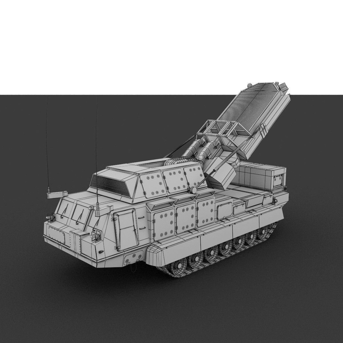 Antey collection military missile 3D model_30