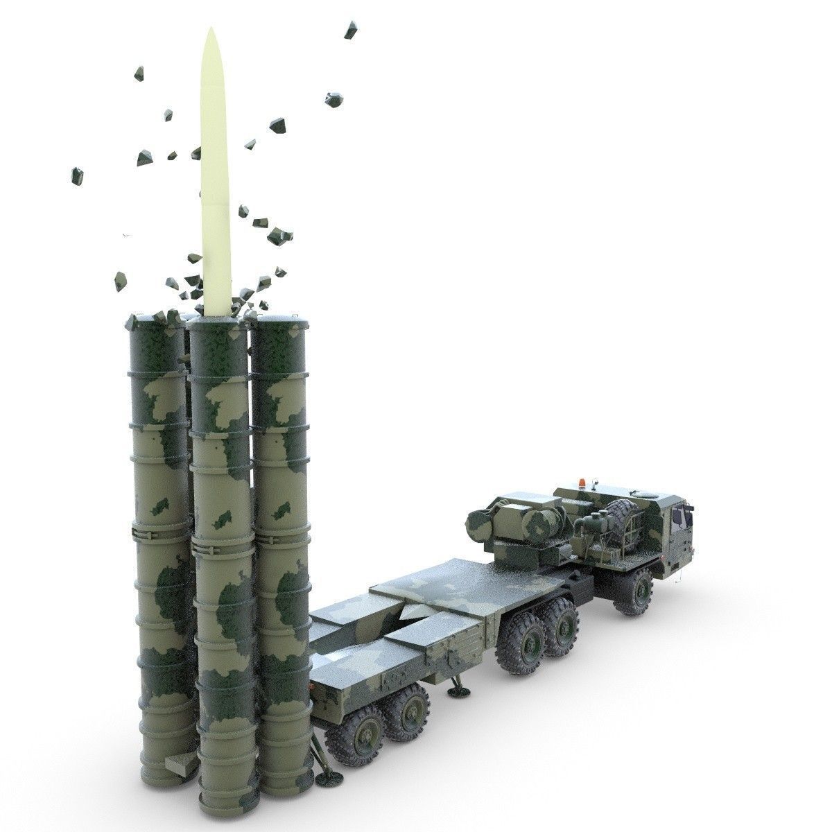Antey collection military missile 3D model_4