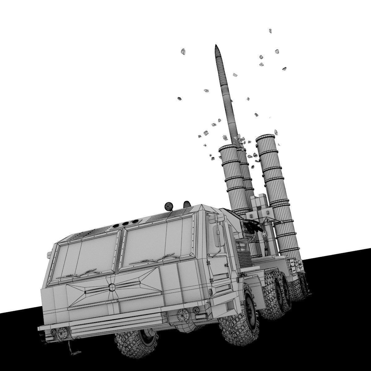 Antey collection military missile 3D model_27