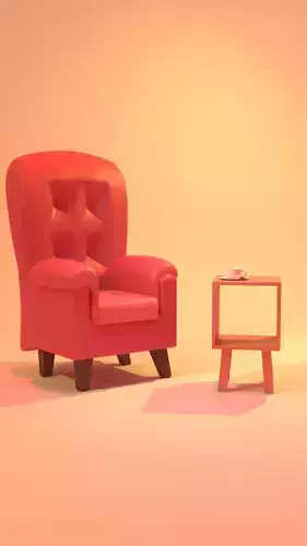Chair and side table