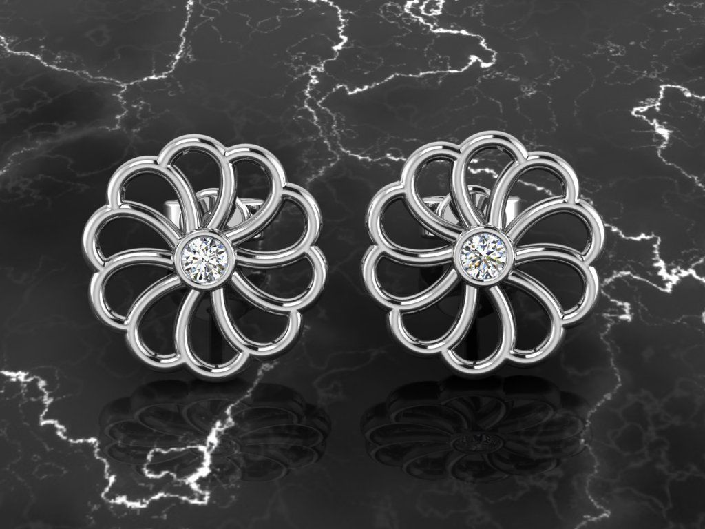 Jewelry Earring 3D print model_7