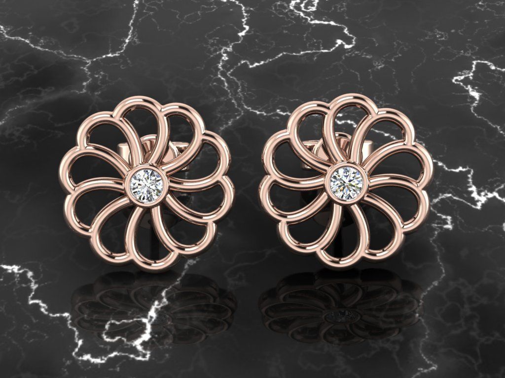 Jewelry Earring 3D print model_5