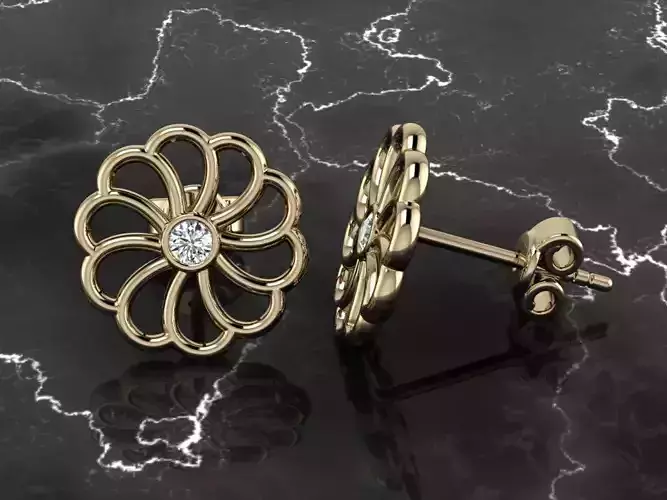 Jewelry Earring 3D print model