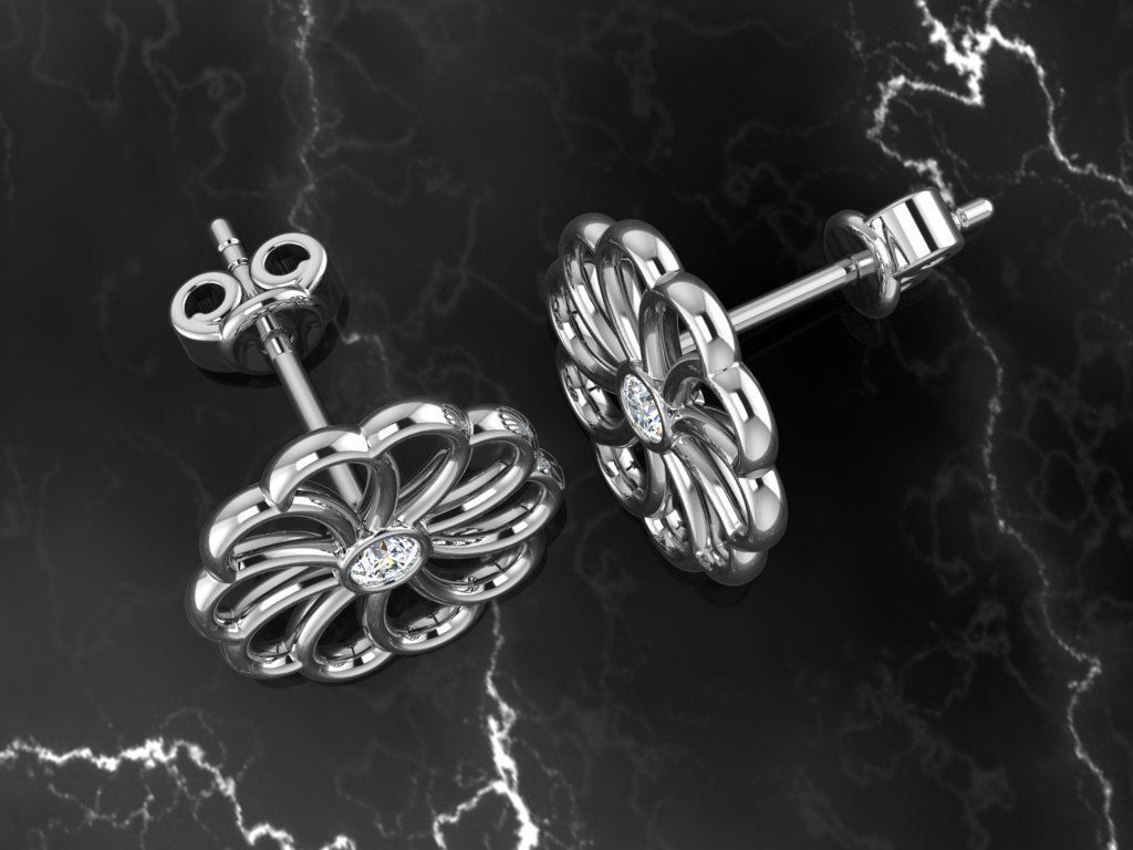 Jewelry Earring 3D print model_1