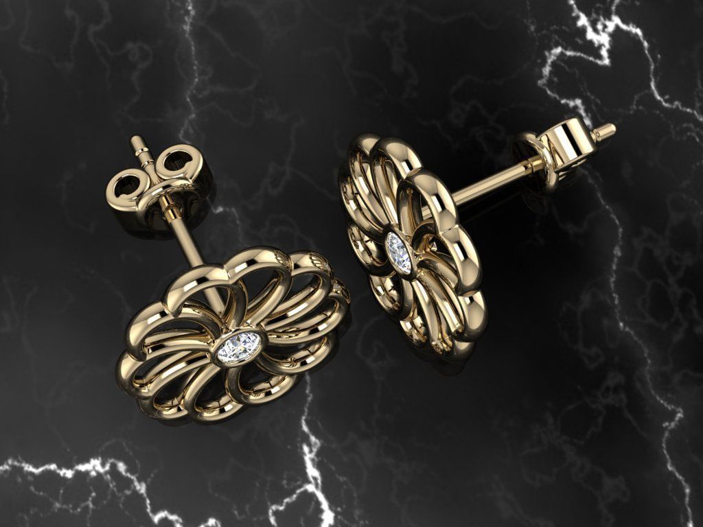 Jewelry Earring 3D print model_8