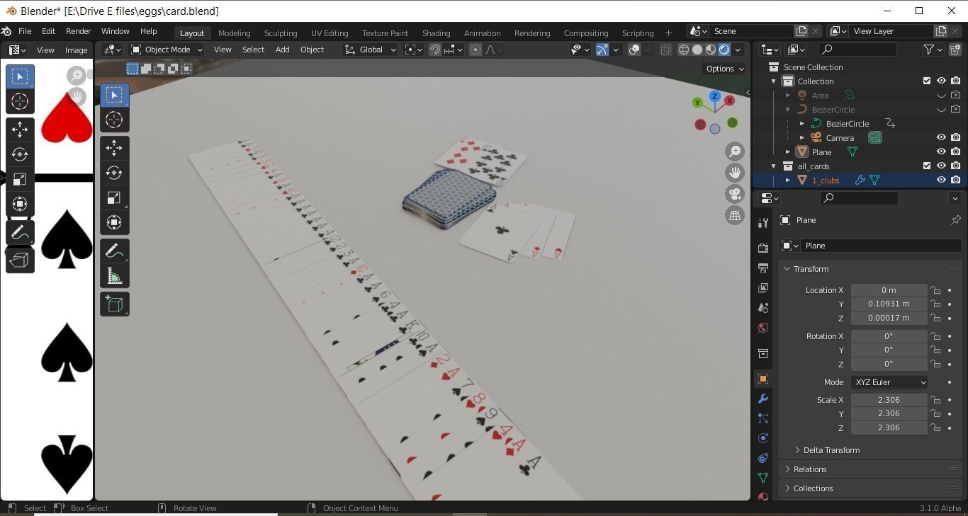 Realistic deck of cards Free low-poly 3D model_2