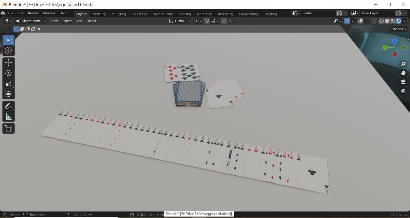 Realistic deck of cards Free low-poly 3D model_3
