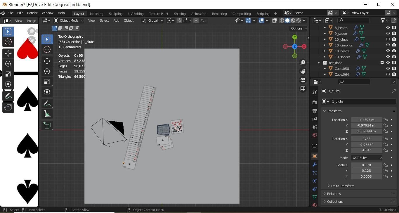Realistic deck of cards Free low-poly 3D model_5
