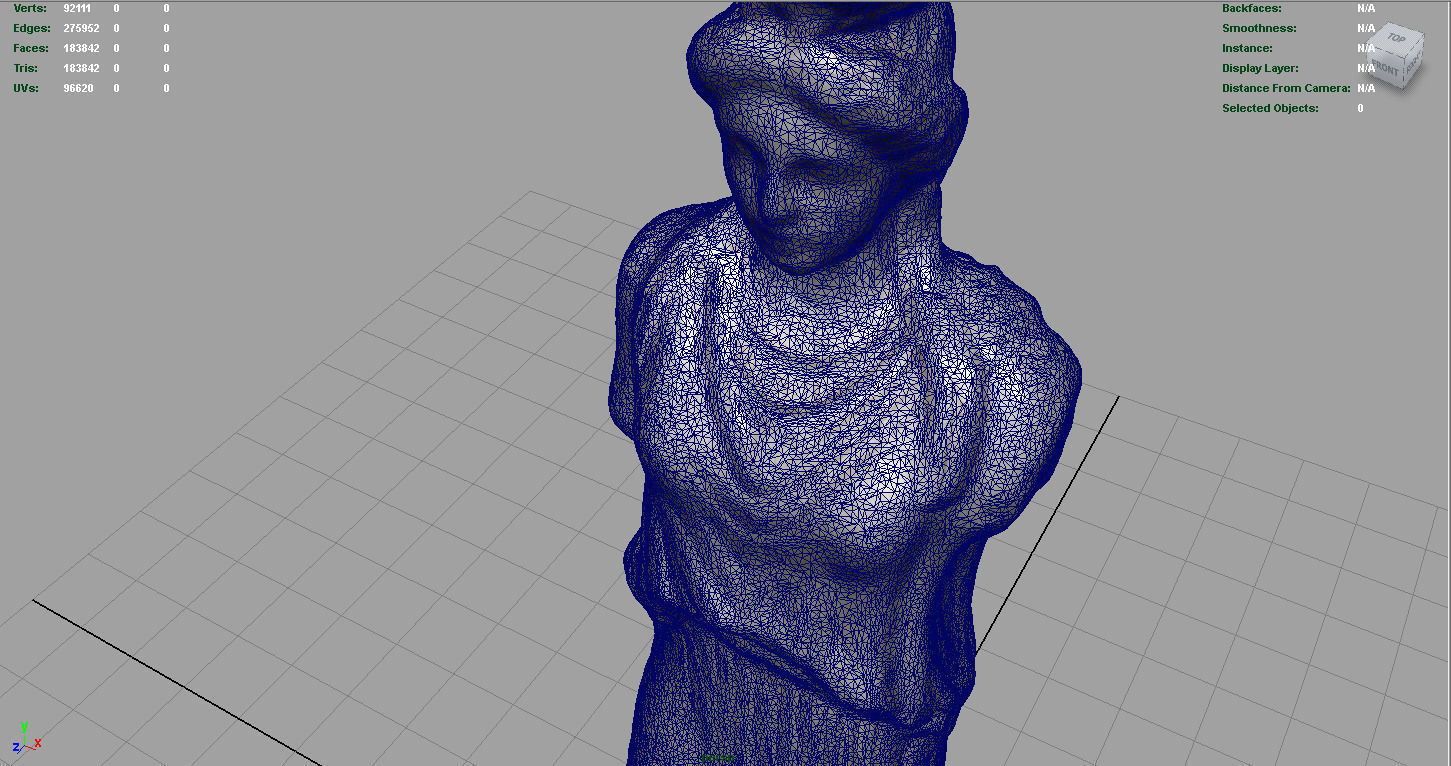 Caryatid Column Statue Low-poly 3D model_12