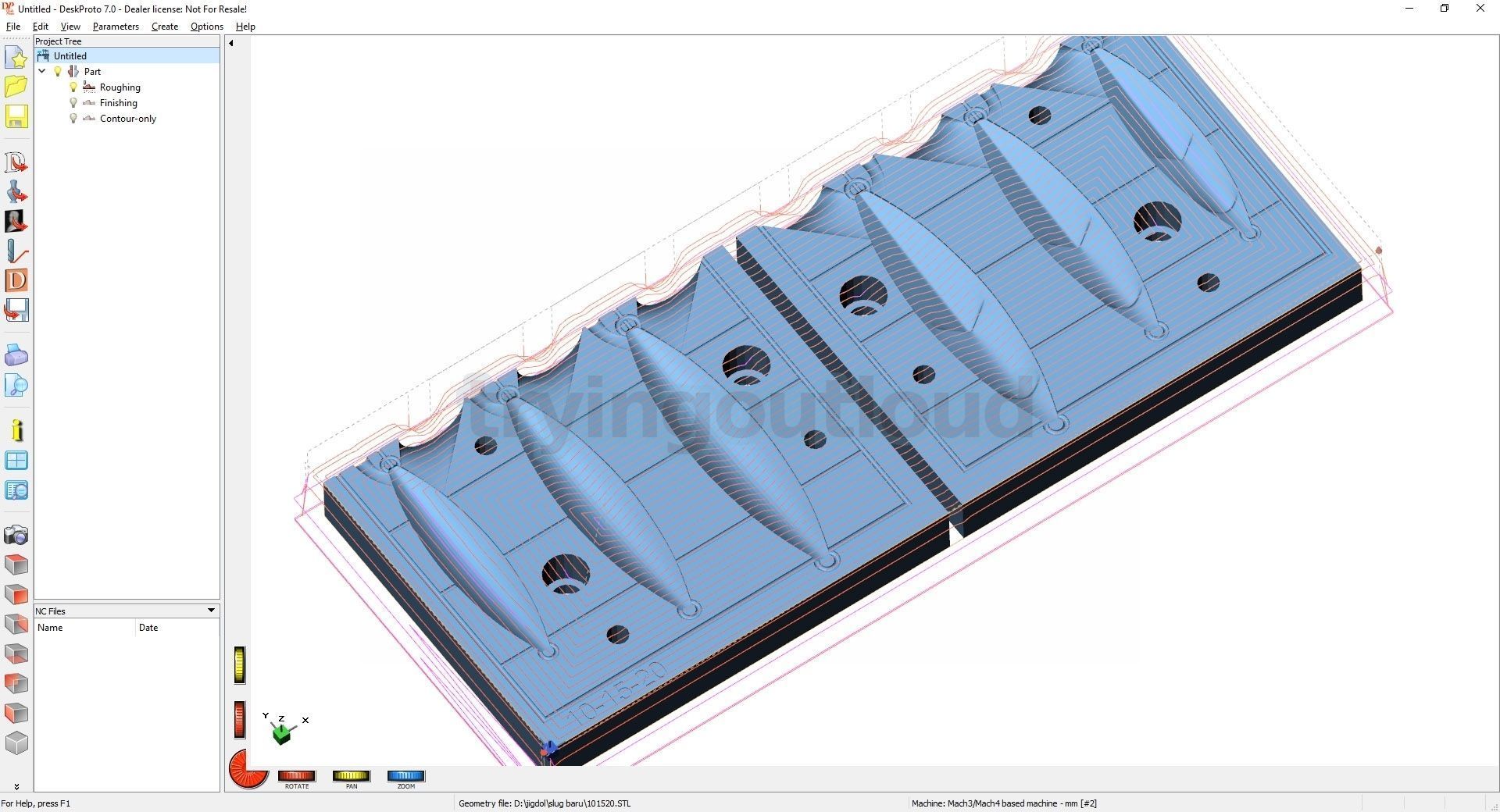 10-200 GR Flat Fall Slug MEtal Jig Mold Packs  3D print model_2