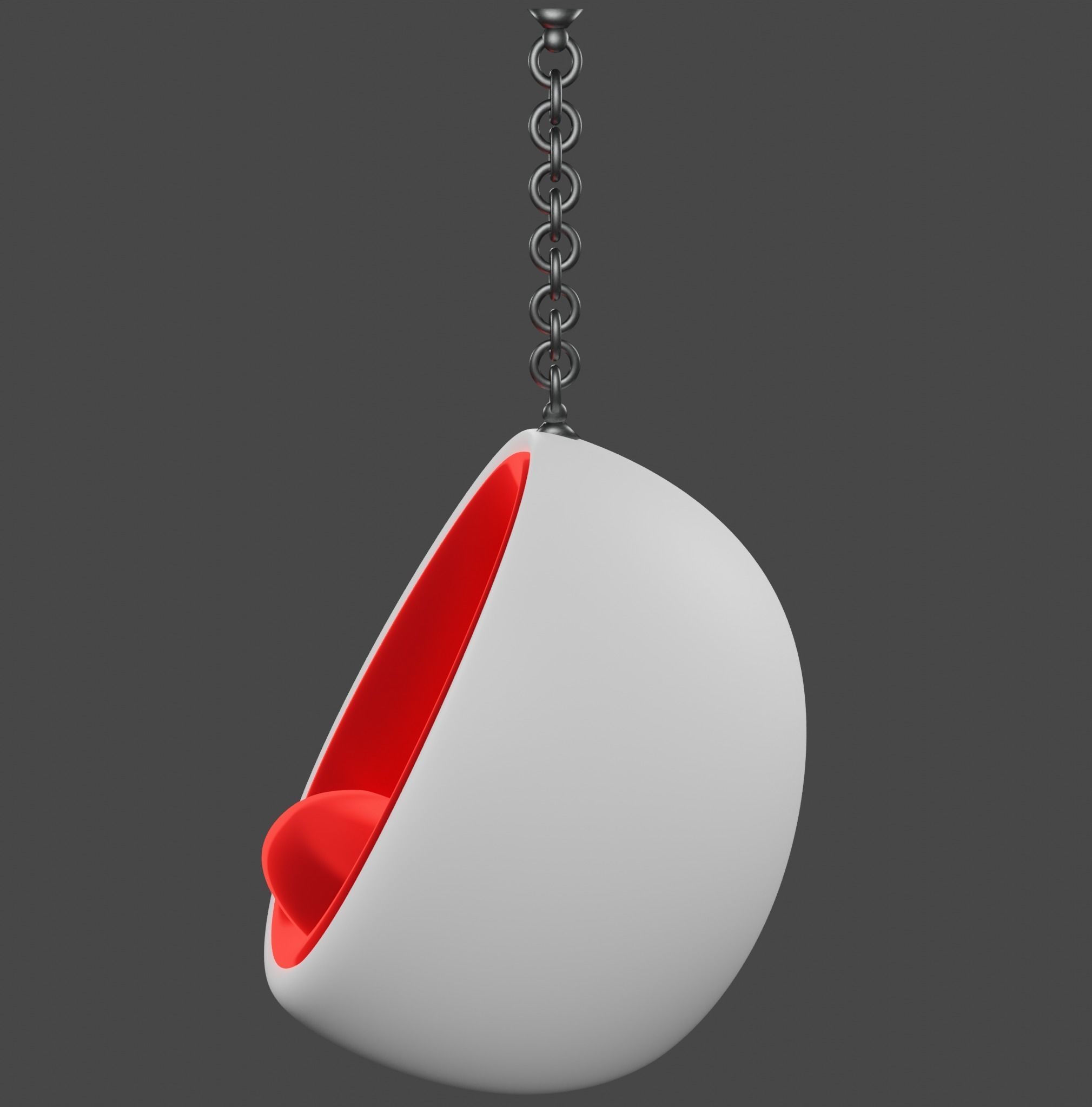 Egg Chair or Hanging Chair for living room or balcony ceiling 3D model_1