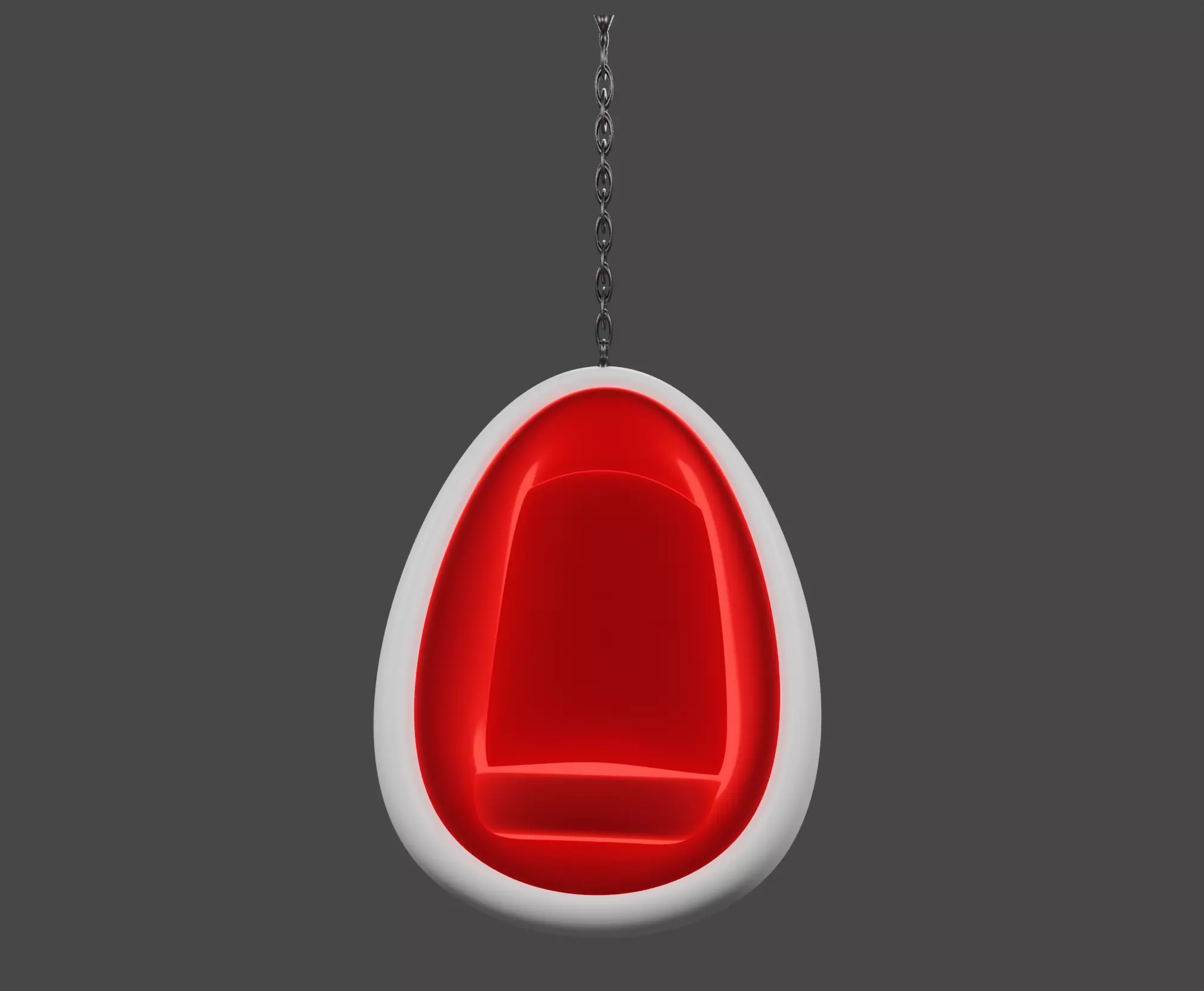 Egg Chair or Hanging Chair for living room or balcony ceiling 3D model_0