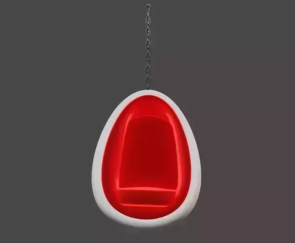 Egg Chair or Hanging Chair for living room or balcony ceiling 3D model
