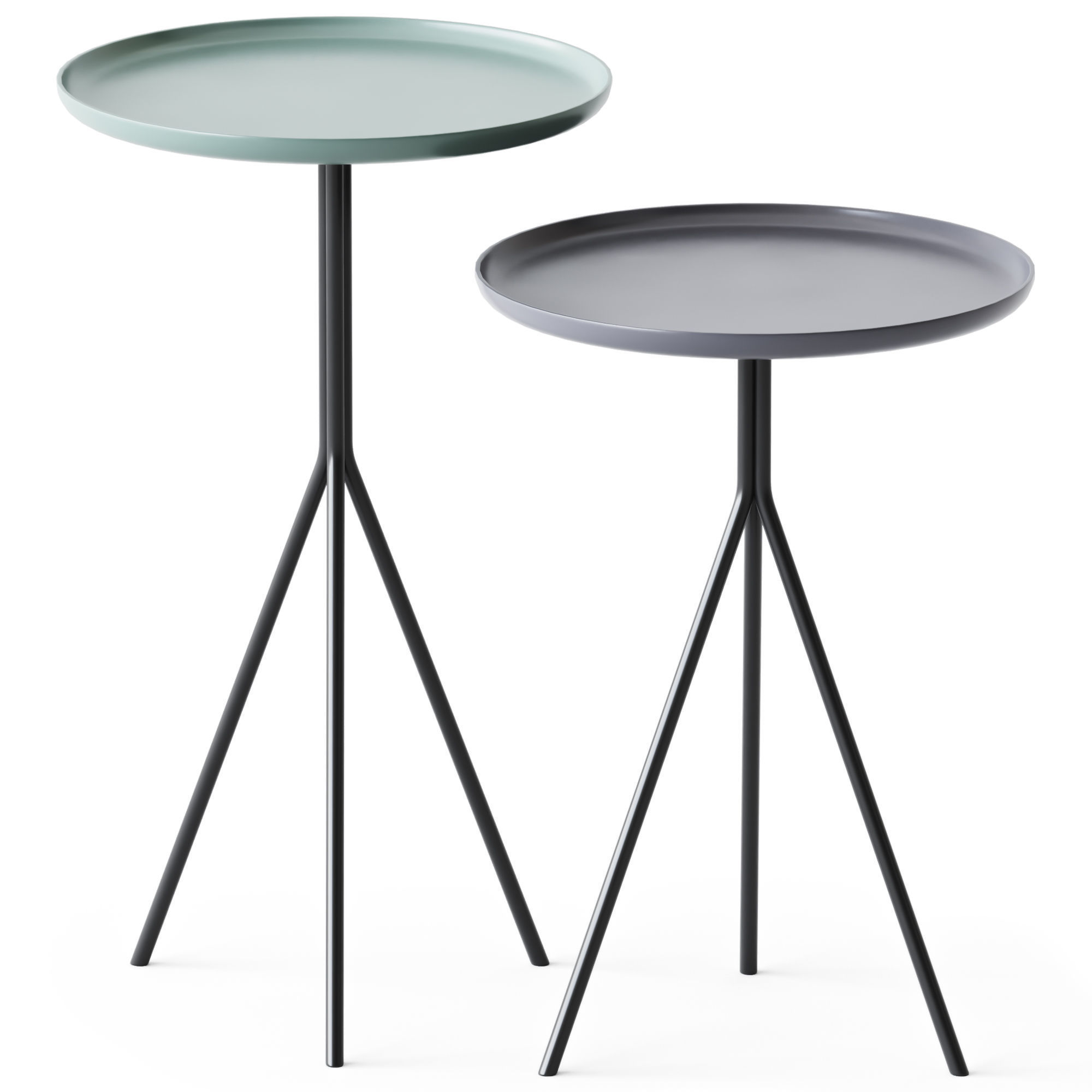 Side Tables 9350 Him and Her by Vibieffe 3D model_1