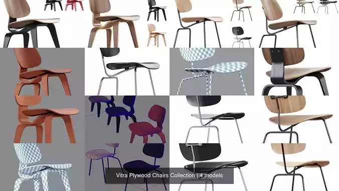 Vitra Plywood Chairs Collection