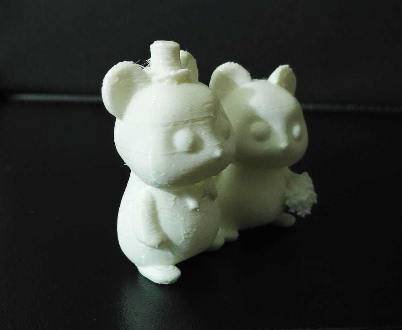 Hamster Couple Wedding Cake Topper 3D print model_5