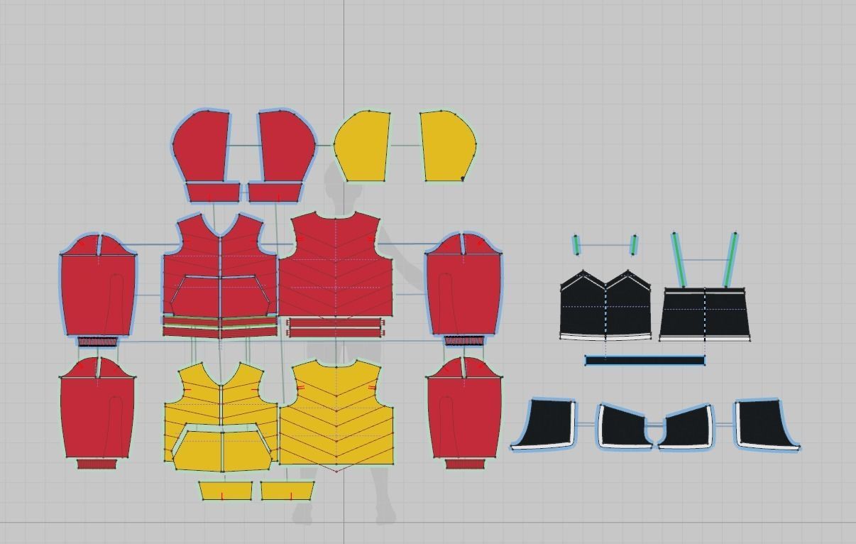 Female outfit wear 3 3D model_3