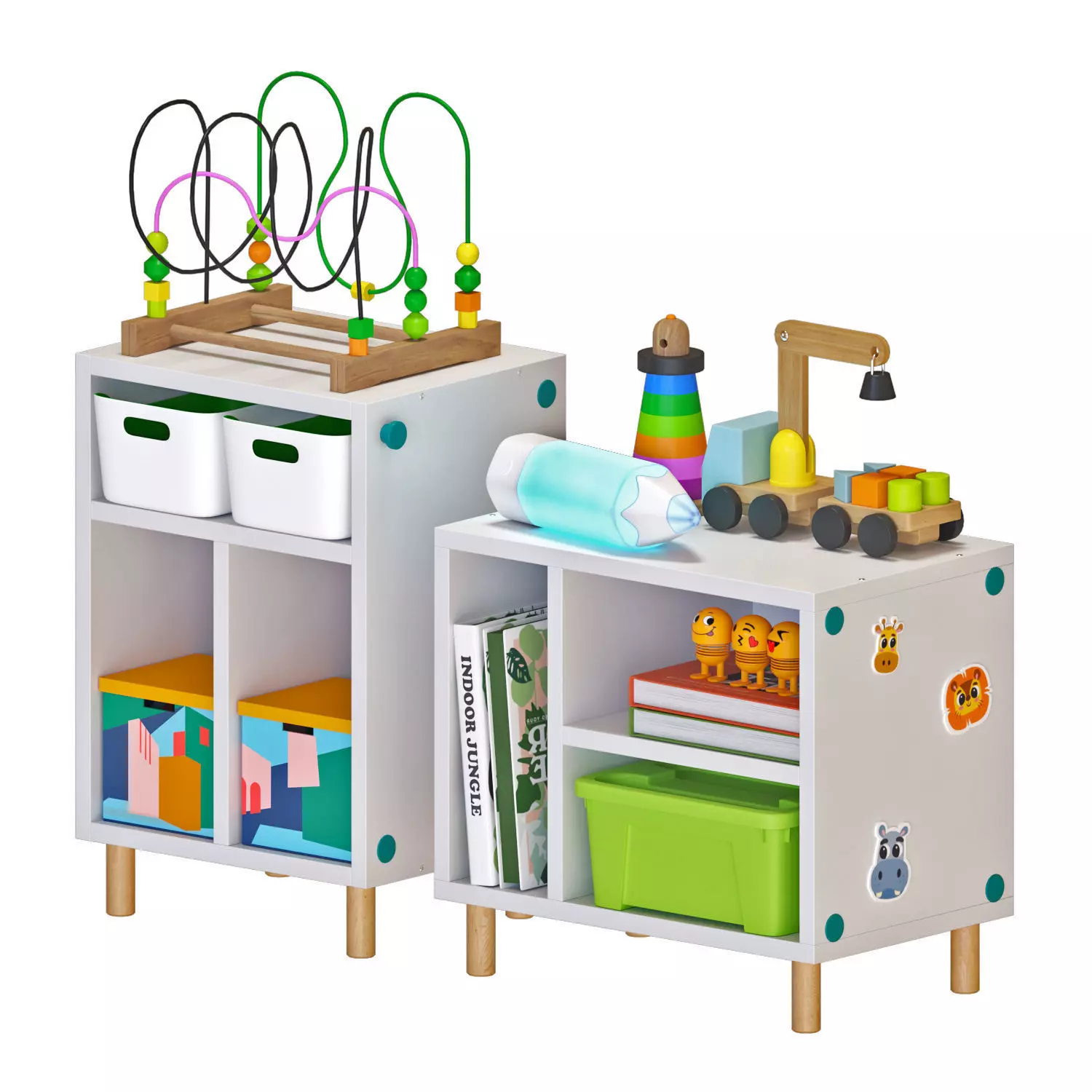 SMUSSLA Bedside tableshelf unit 3D model_0