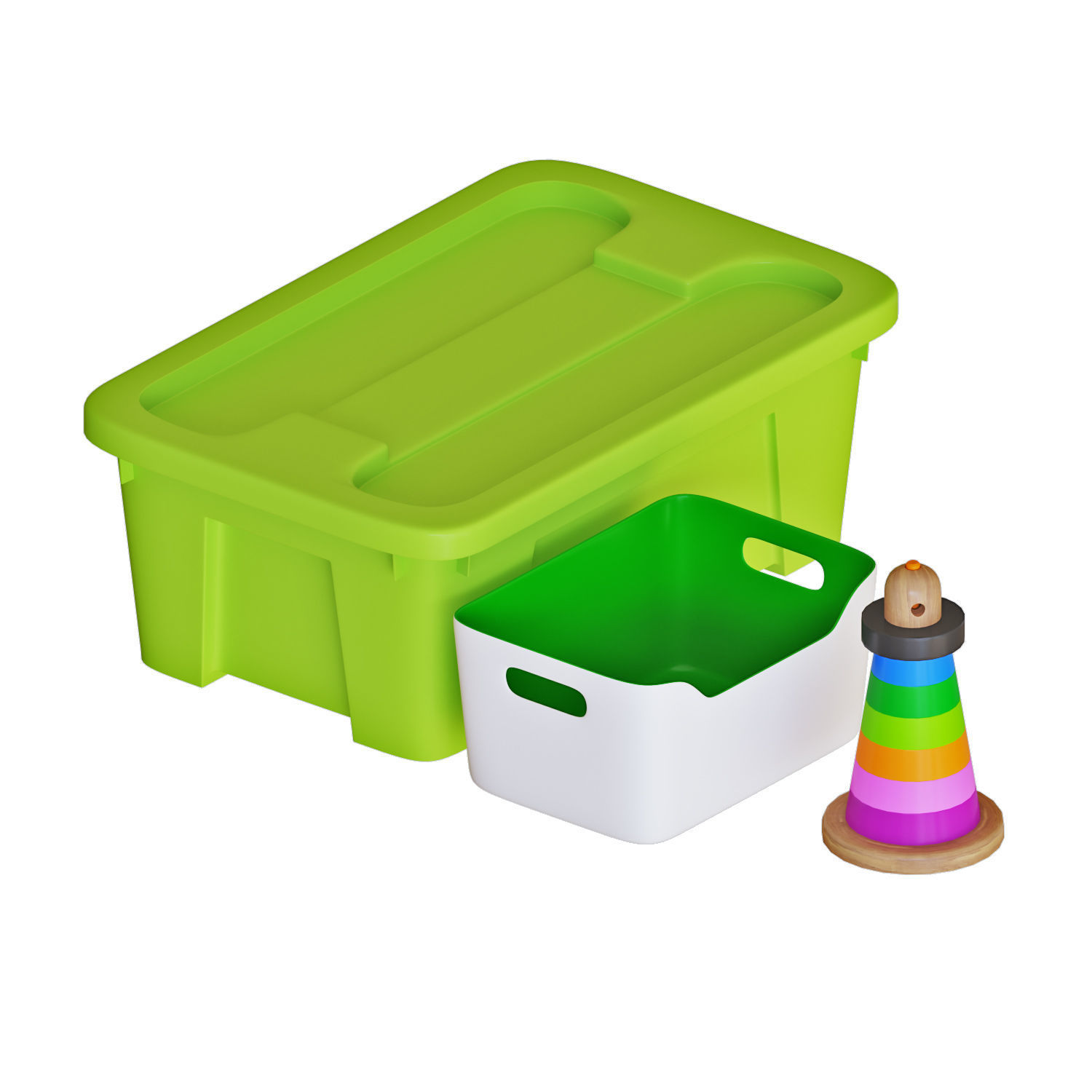 SMUSSLA Bedside tableshelf unit 3D model_3