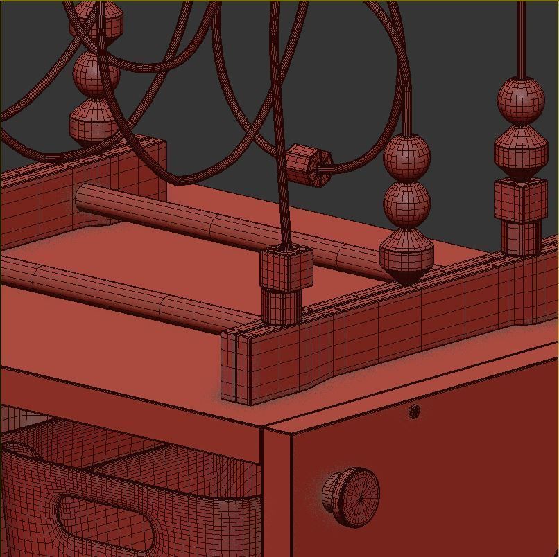 SMUSSLA Bedside tableshelf unit 3D model_6