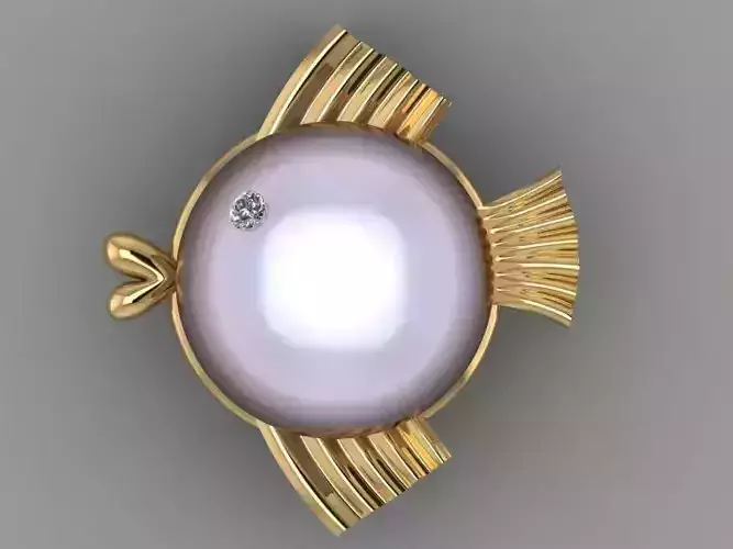 fish  dior pendant- Pisces  3D print model
