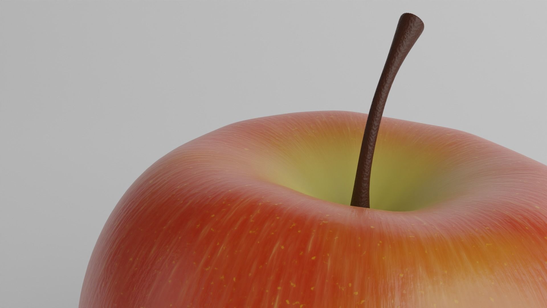 Red apple 3D model_5