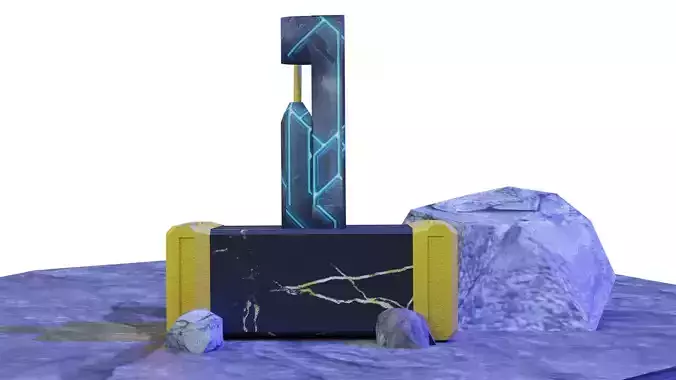 Thor hammer in Record of Ragnarok 3D model