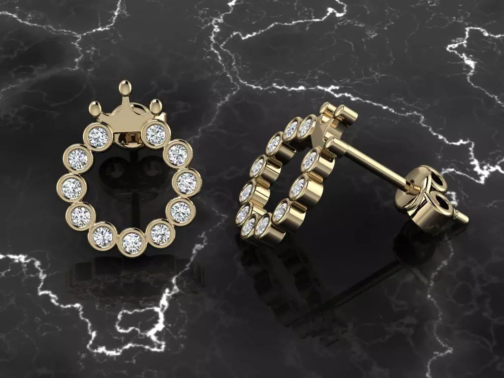 Jewelry Earring 3D print model