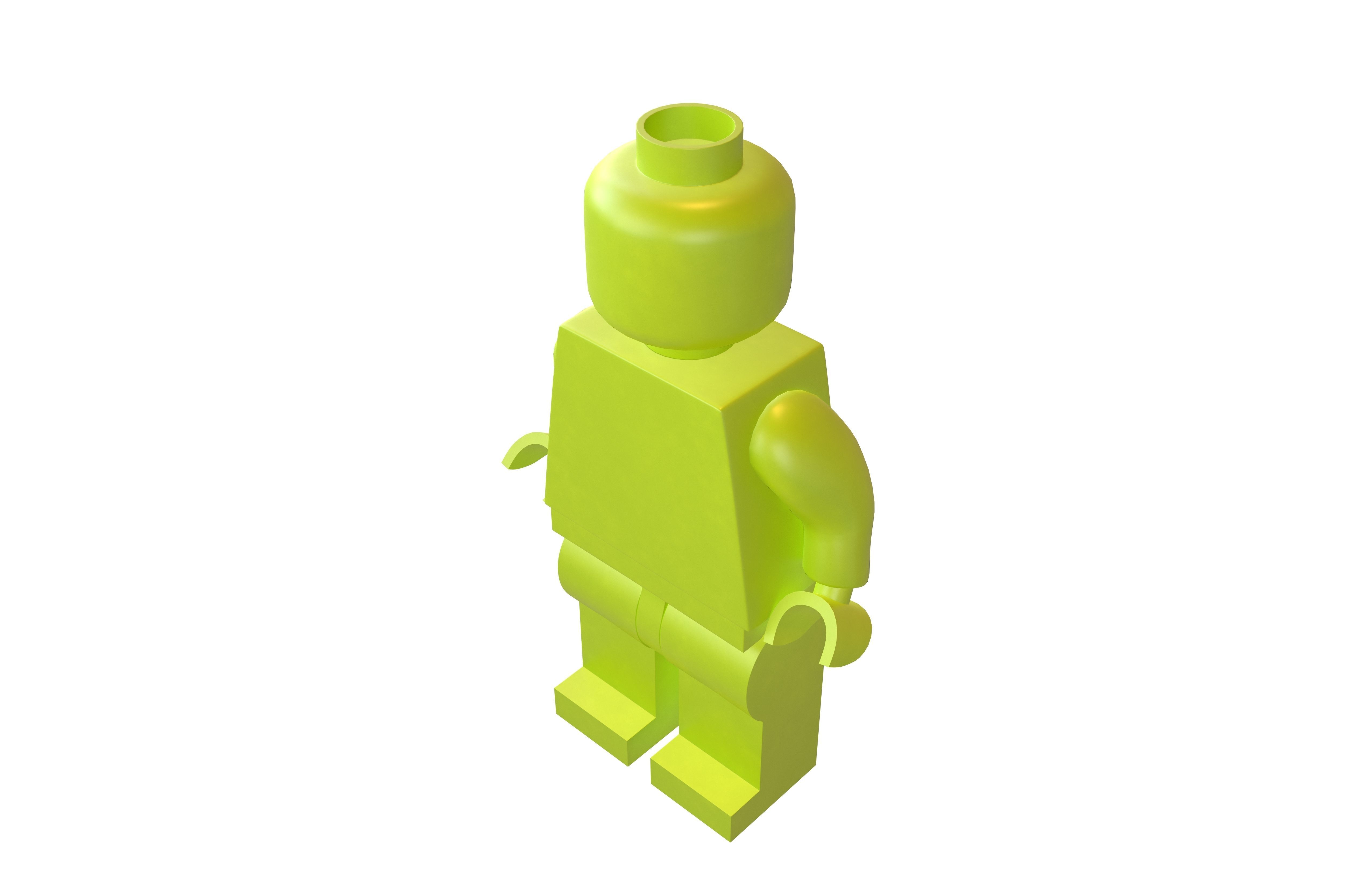 Lego Mini Figure v1 009 3D model_2