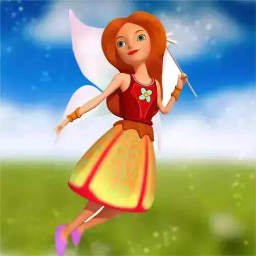 Angel Character stylized 3D model