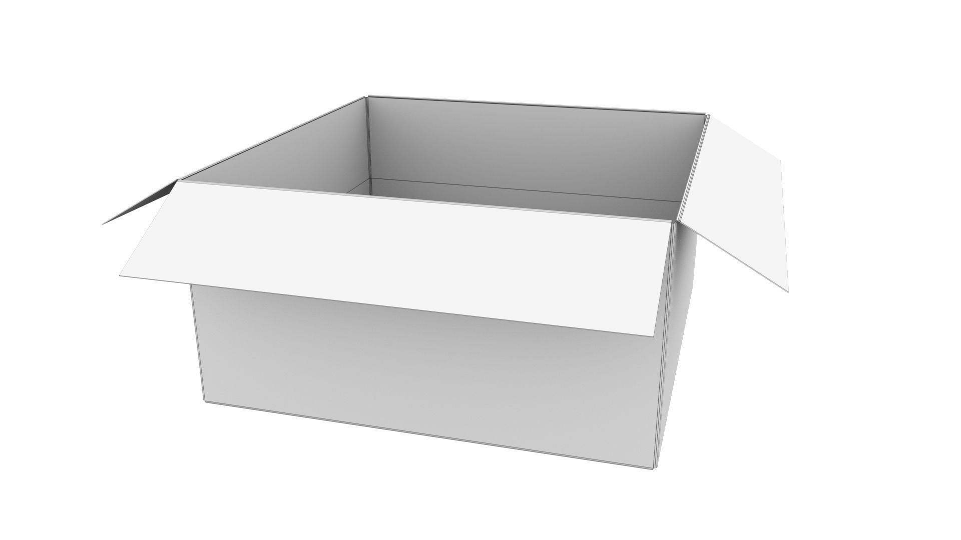 Cardboard box 20 3D model_9