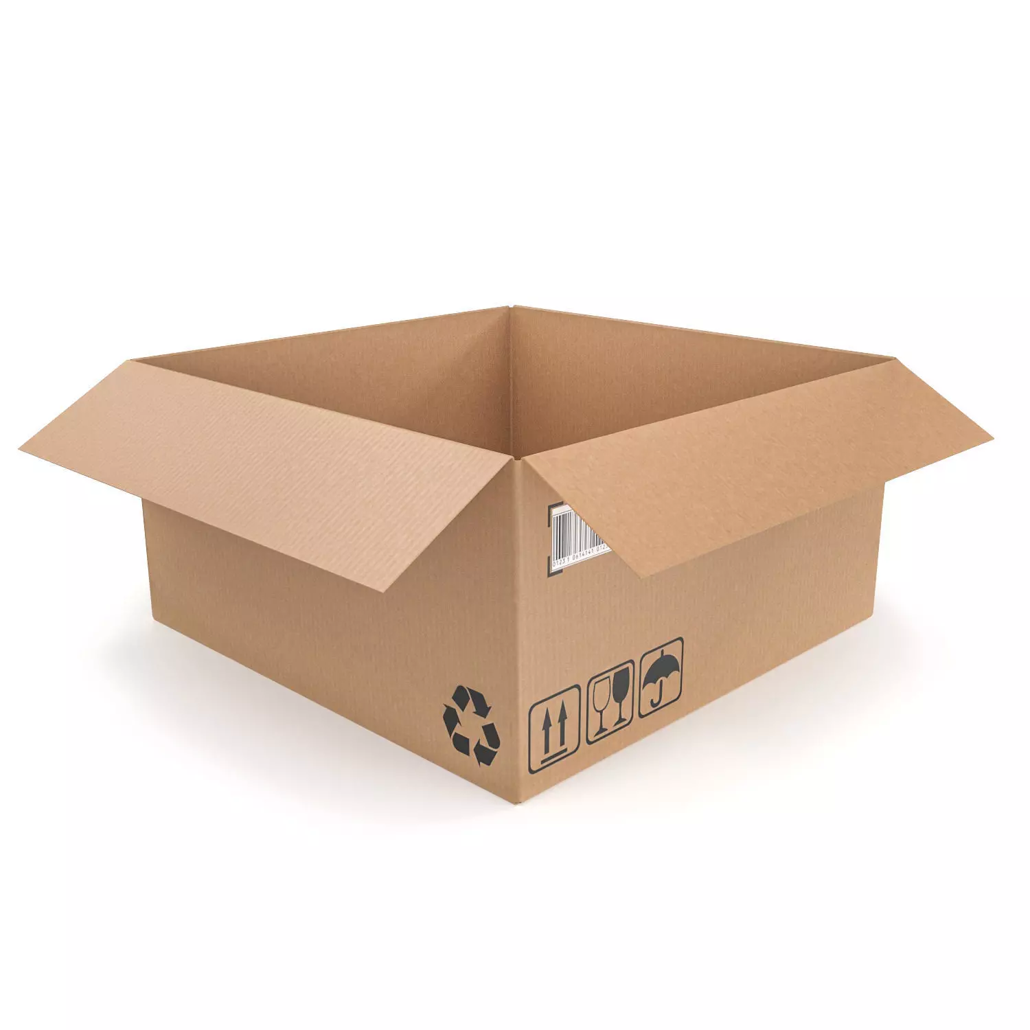 Cardboard box 20 3D model_0