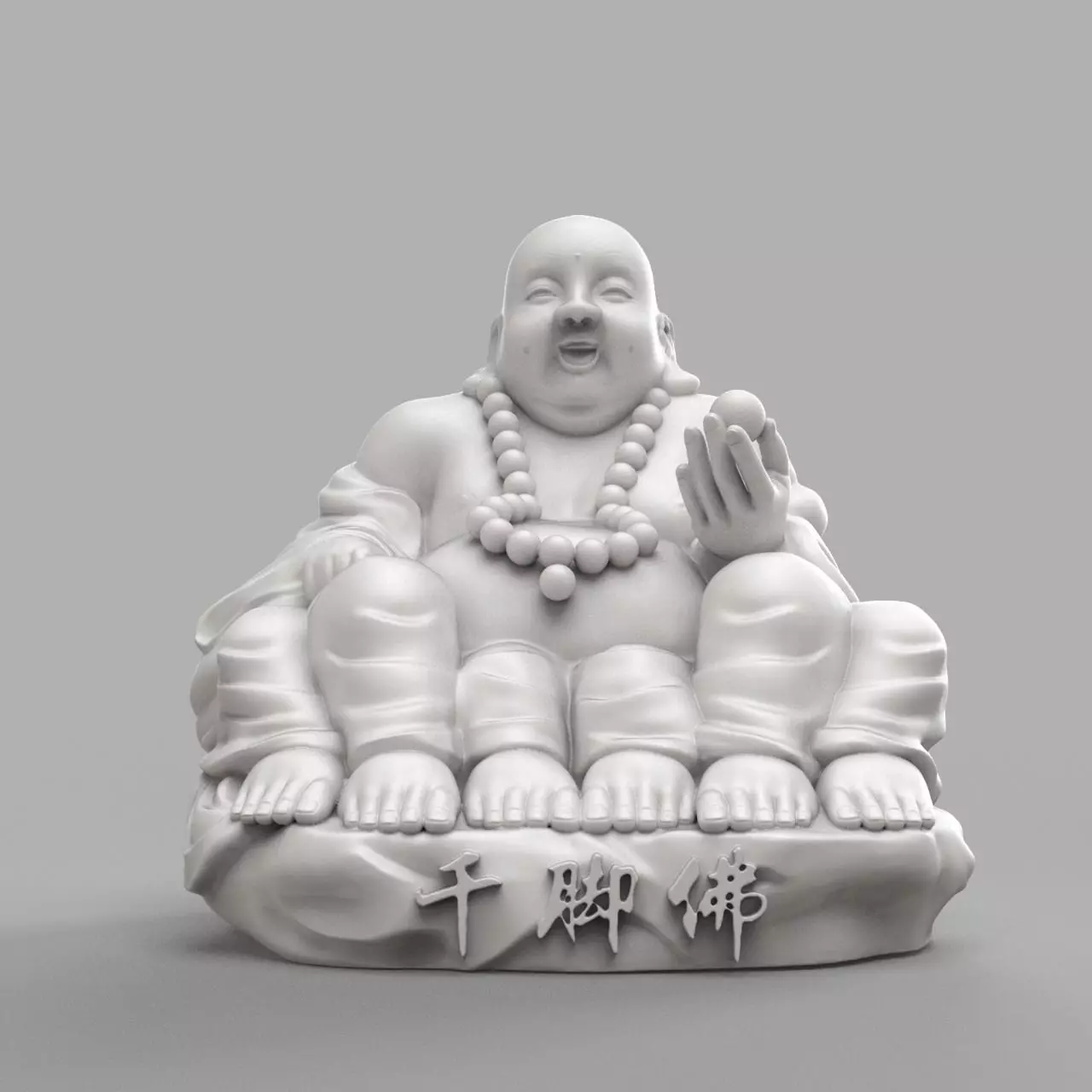 Thousand Feet Laughing Buddha 3D print model