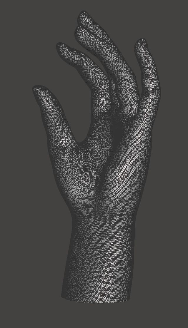 hand sculpture or display 3D print model_7