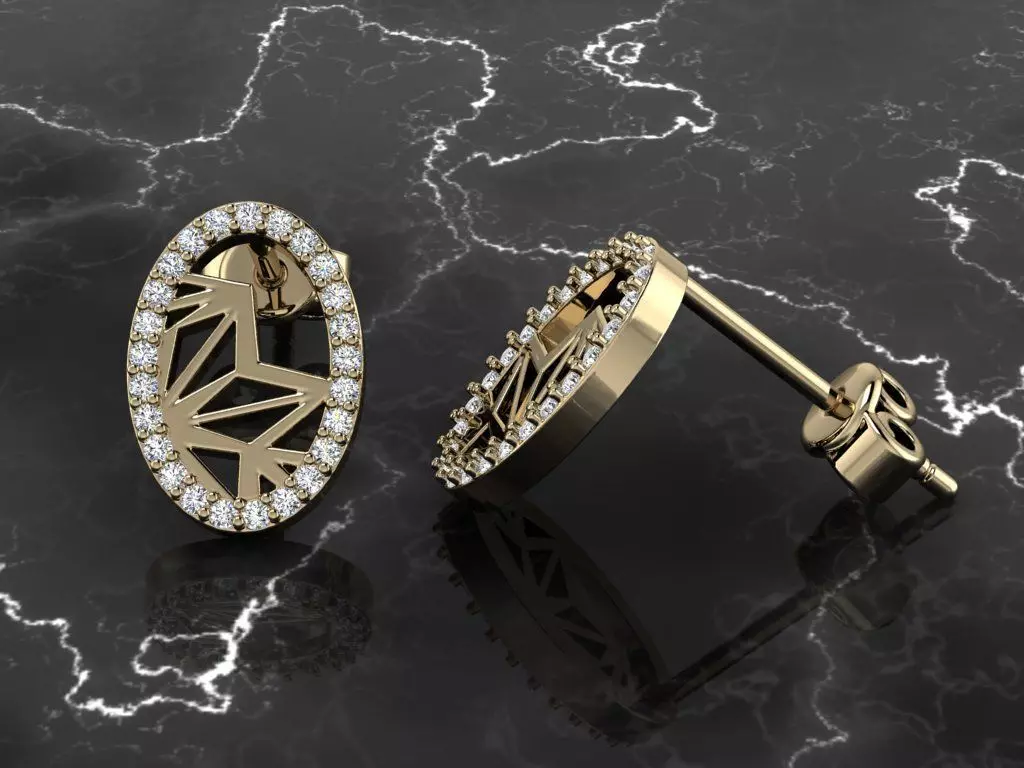 Jewelry Earring 3D print model