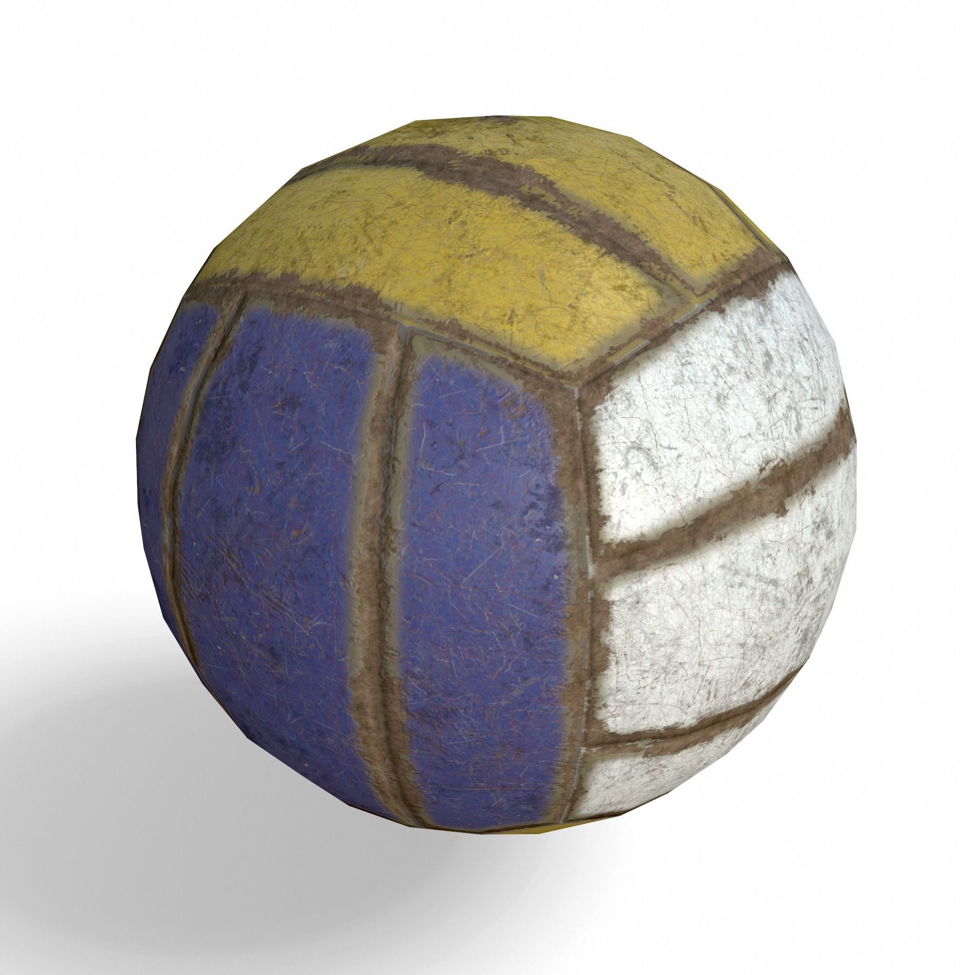 BeachVoleyball Low Poly PBR Model volleyball ball 3D model_2