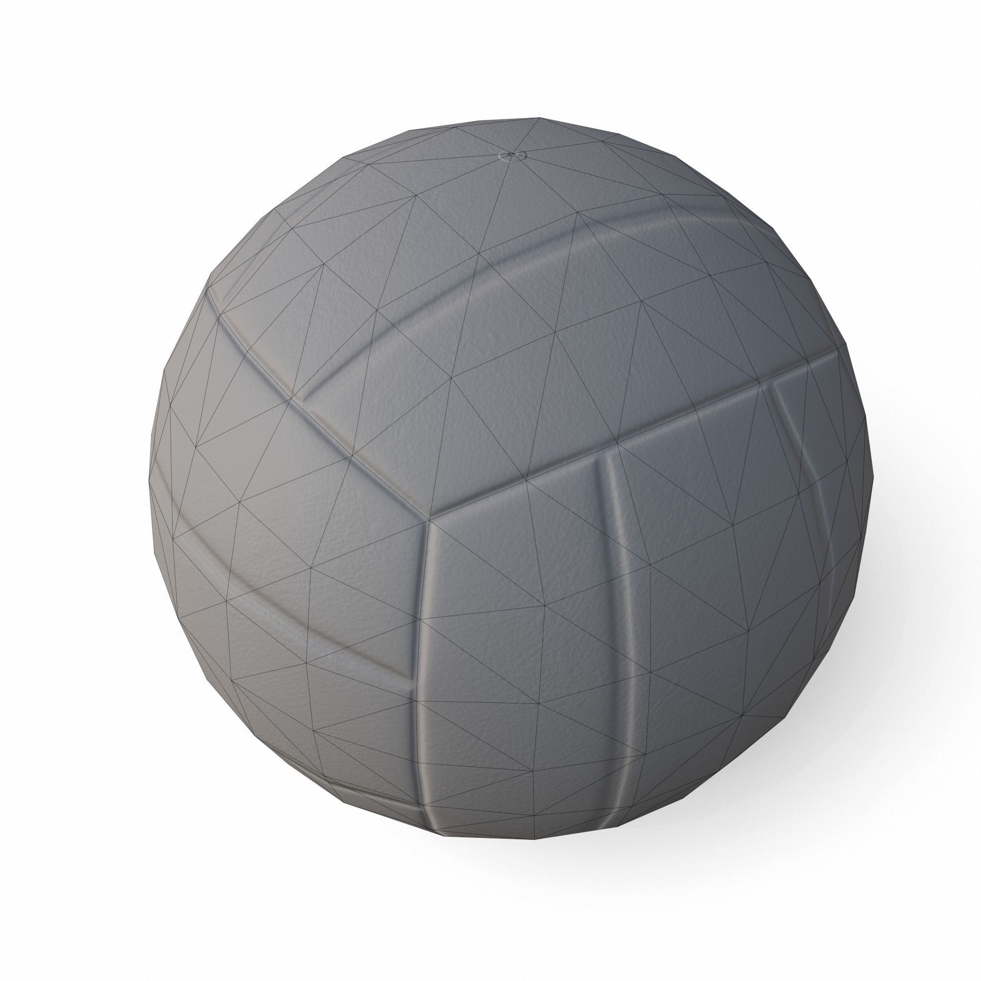 BeachVoleyball Low Poly PBR Model volleyball ball 3D model_7