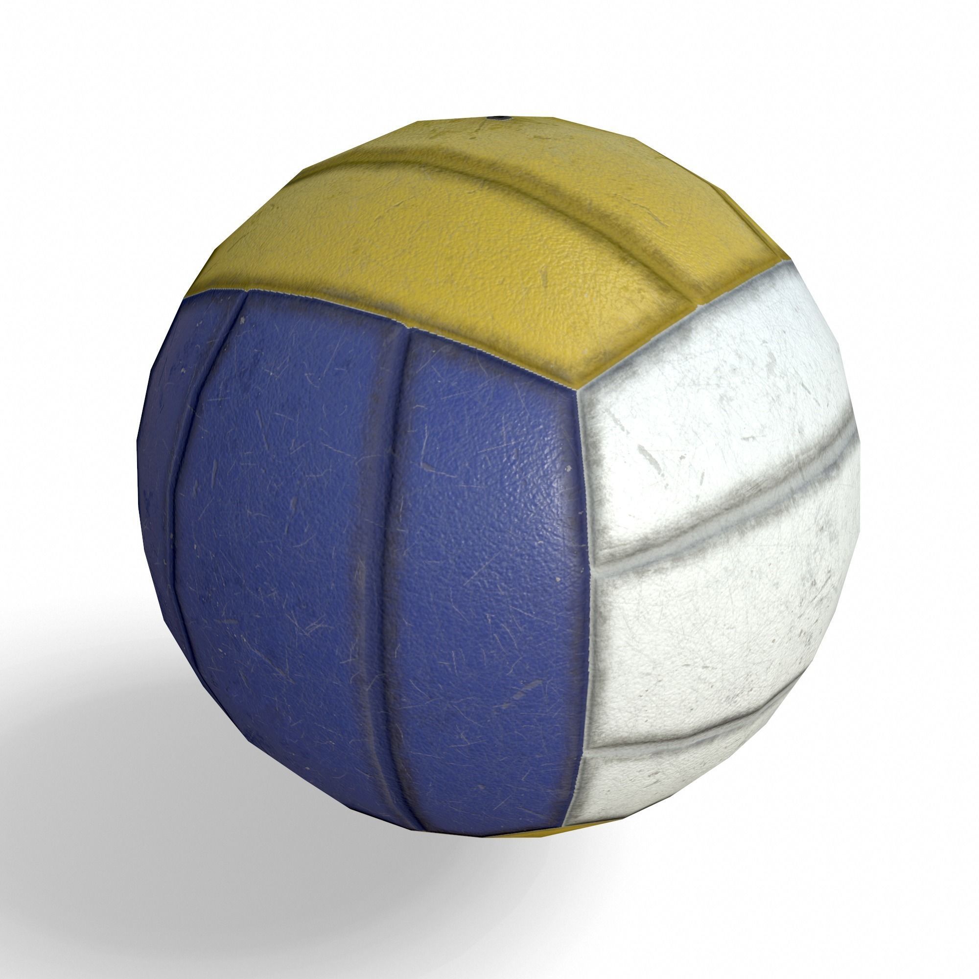BeachVoleyball Low Poly PBR Model volleyball ball 3D model_4