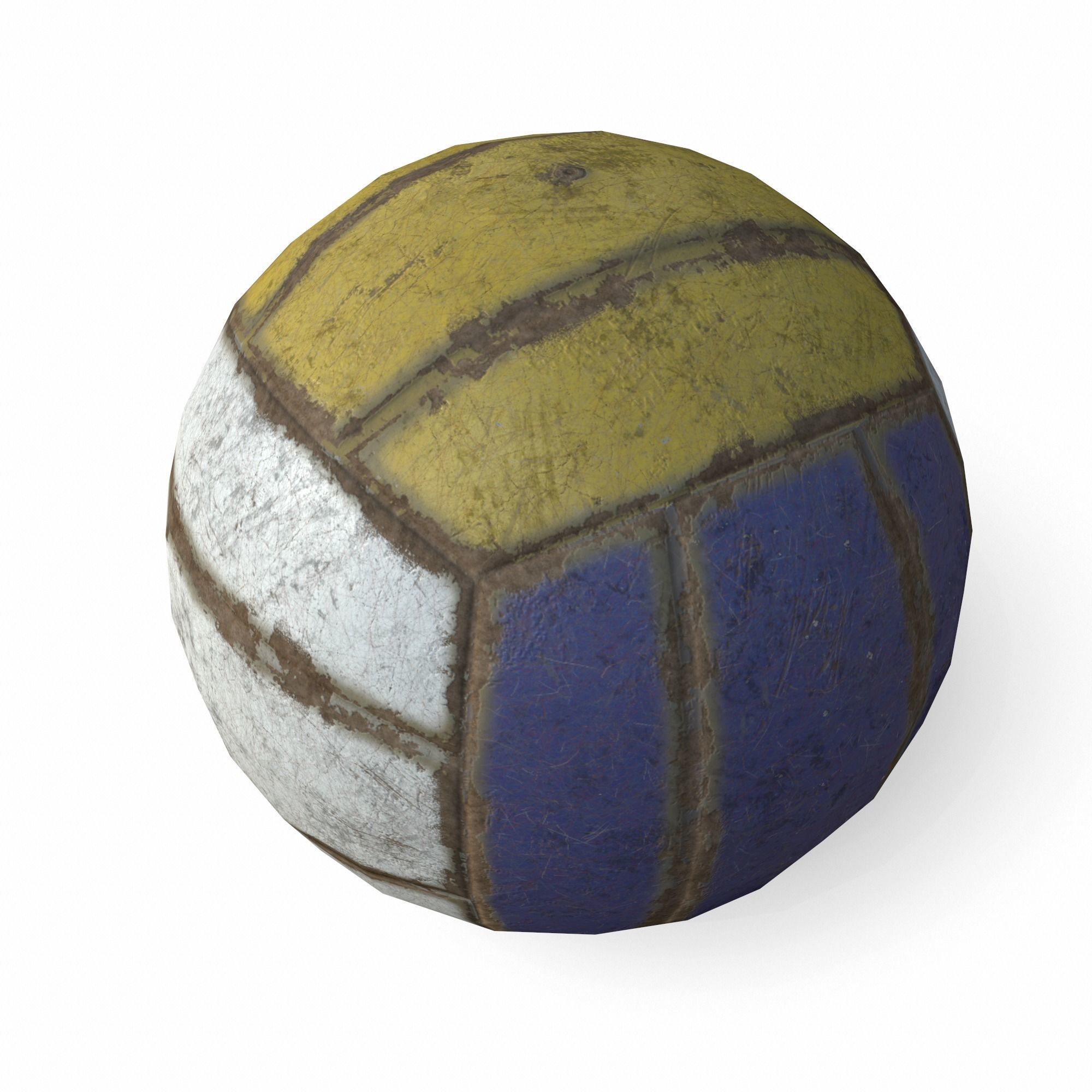 BeachVoleyball Low Poly PBR Model volleyball ball 3D model_1