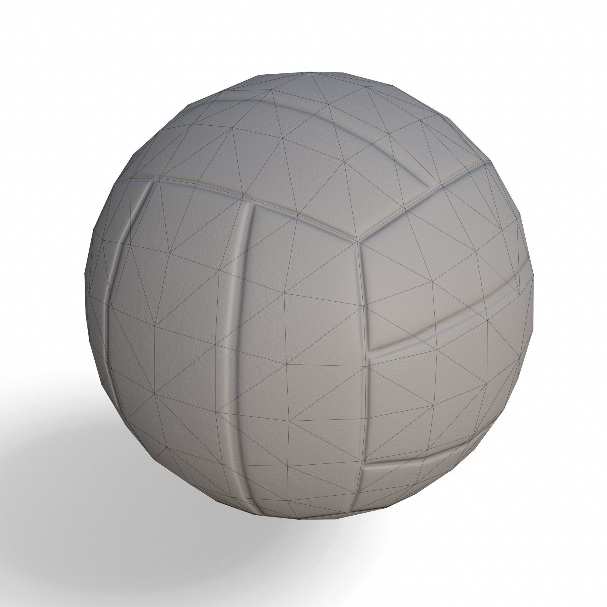 BeachVoleyball Low Poly PBR Model volleyball ball 3D model_8