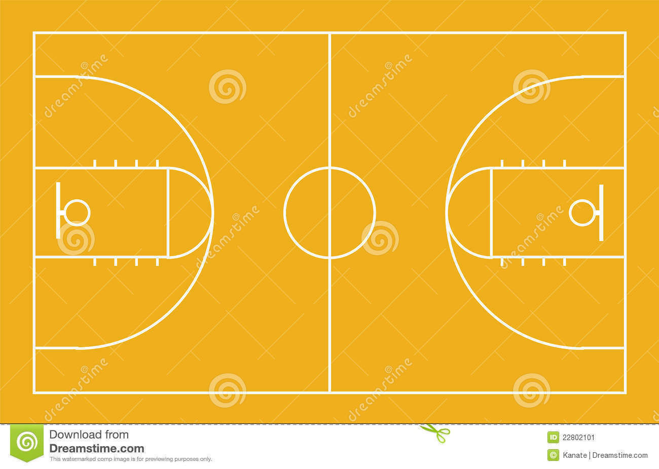 hangar empty basketball court Free 3D model_2