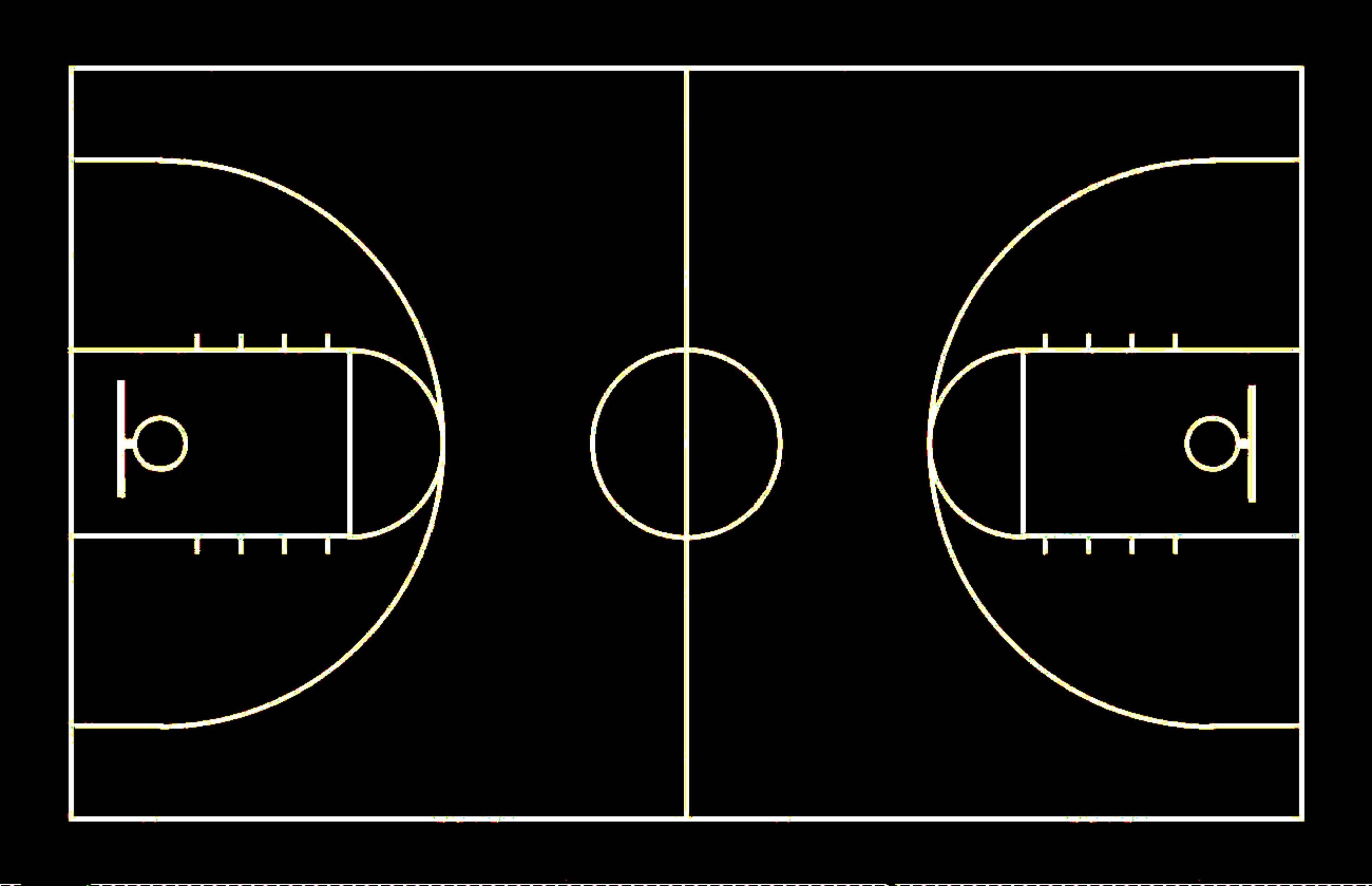 hangar empty basketball court Free 3D model_4