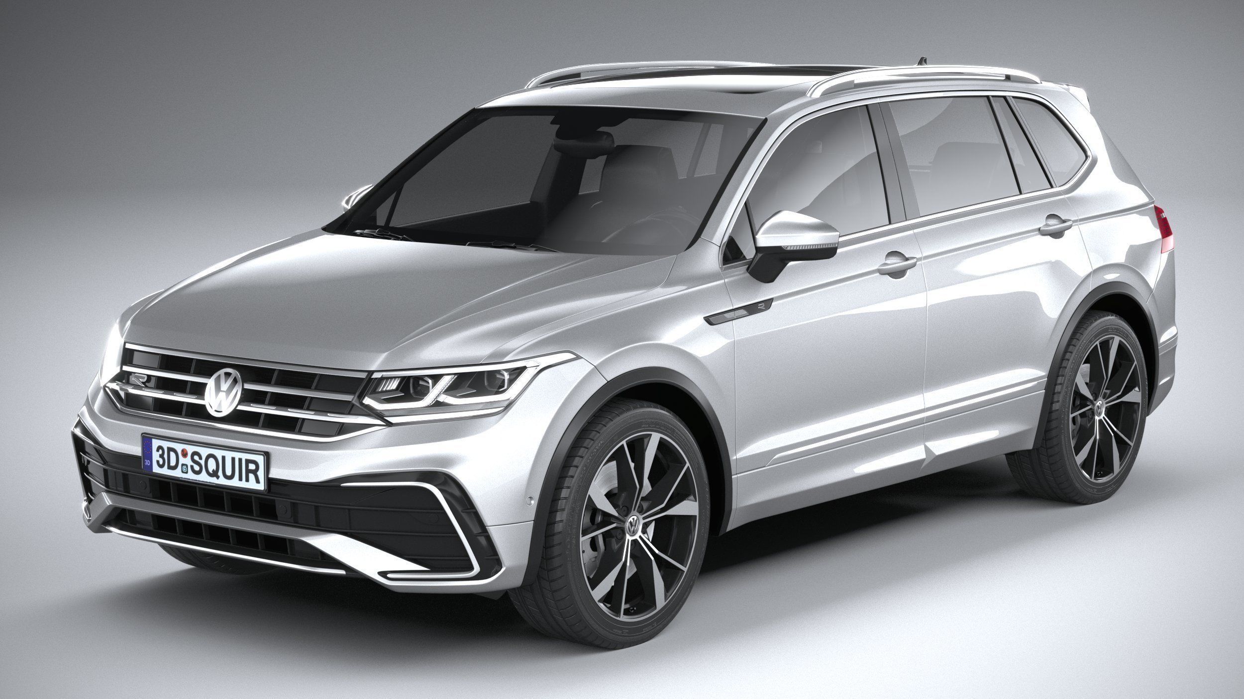 Volkswagen Tiguan R-Line Allspace 2022 3D model_1