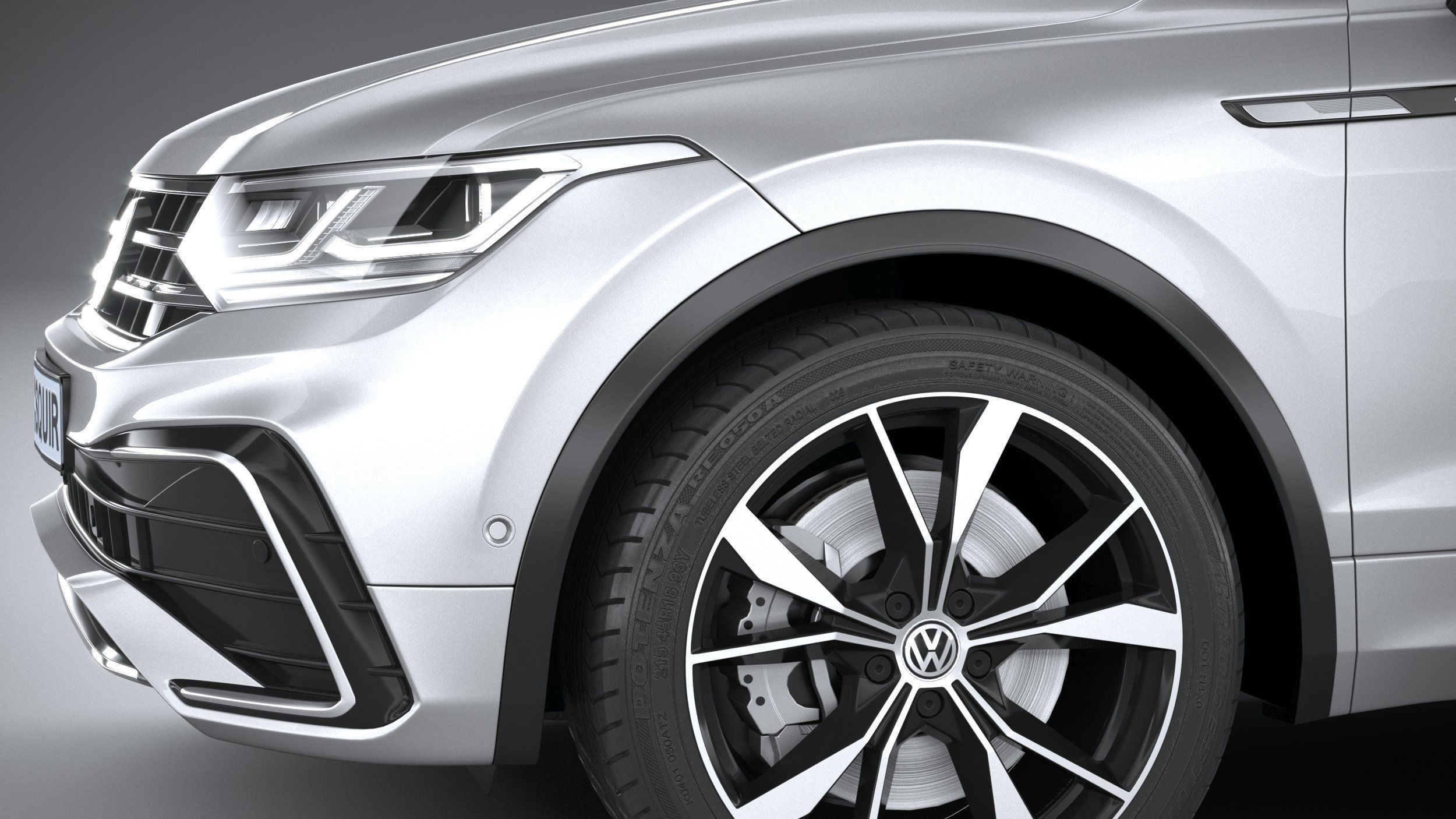 Volkswagen Tiguan R-Line Allspace 2022 3D model_3