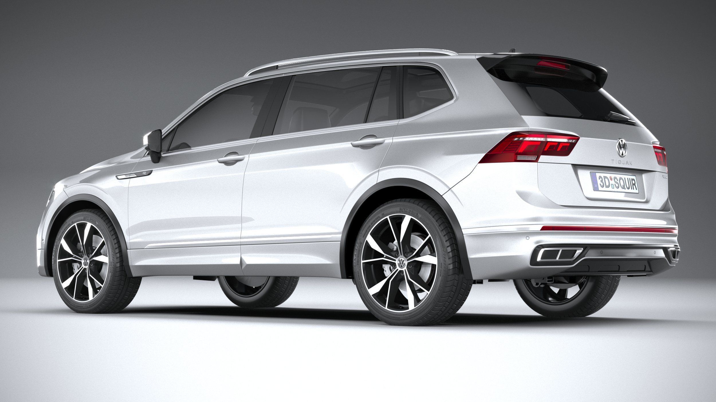 Volkswagen Tiguan R-Line Allspace 2022 3D model_5
