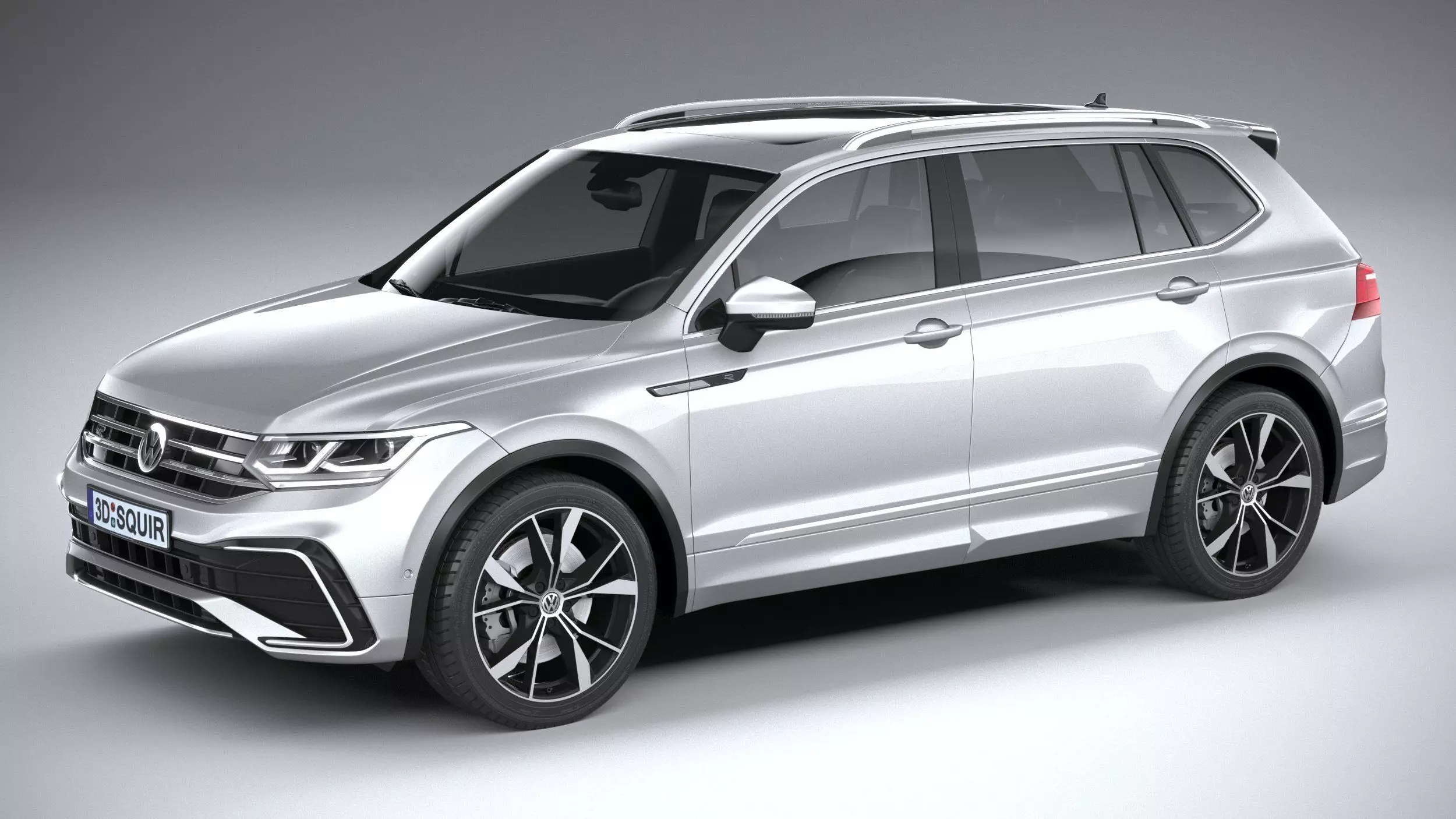 Volkswagen Tiguan R-Line Allspace 2022 3D model_0